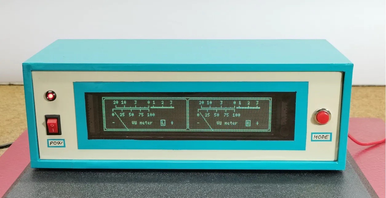 DIY digital VU meter with analog vibes