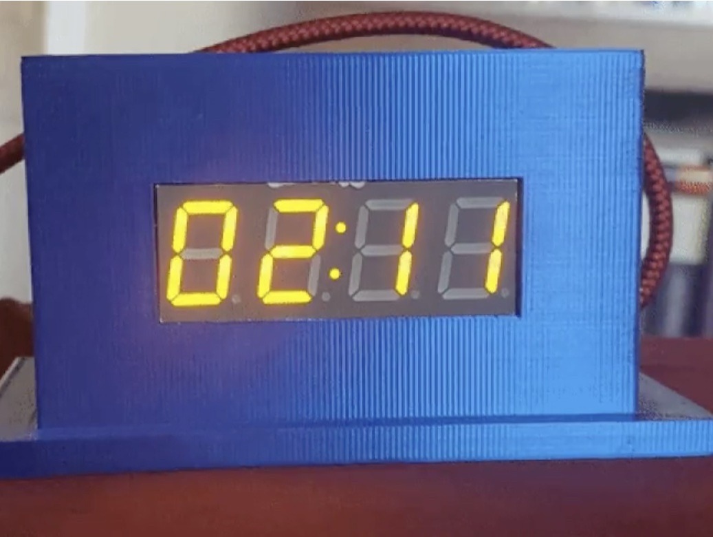 No need for buttons with this Arduino Cloud alarm clock