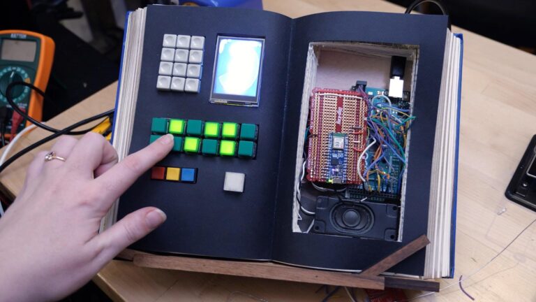 Pocket Notebook Arduino Replicating Penny's computer book from Inspector Gadget | Arduino Blog
