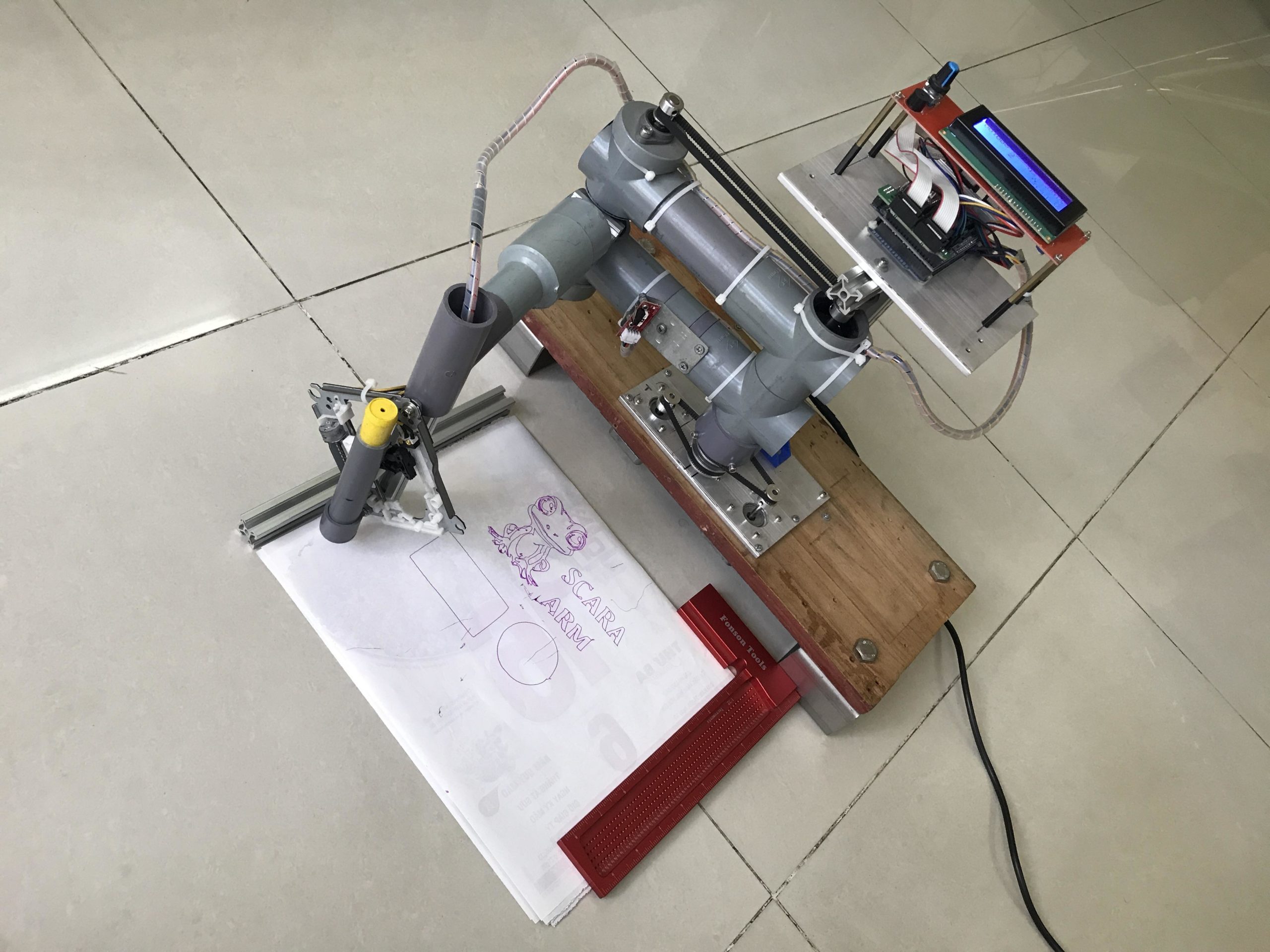 Building your own affordable SCARA plotter with Arduino