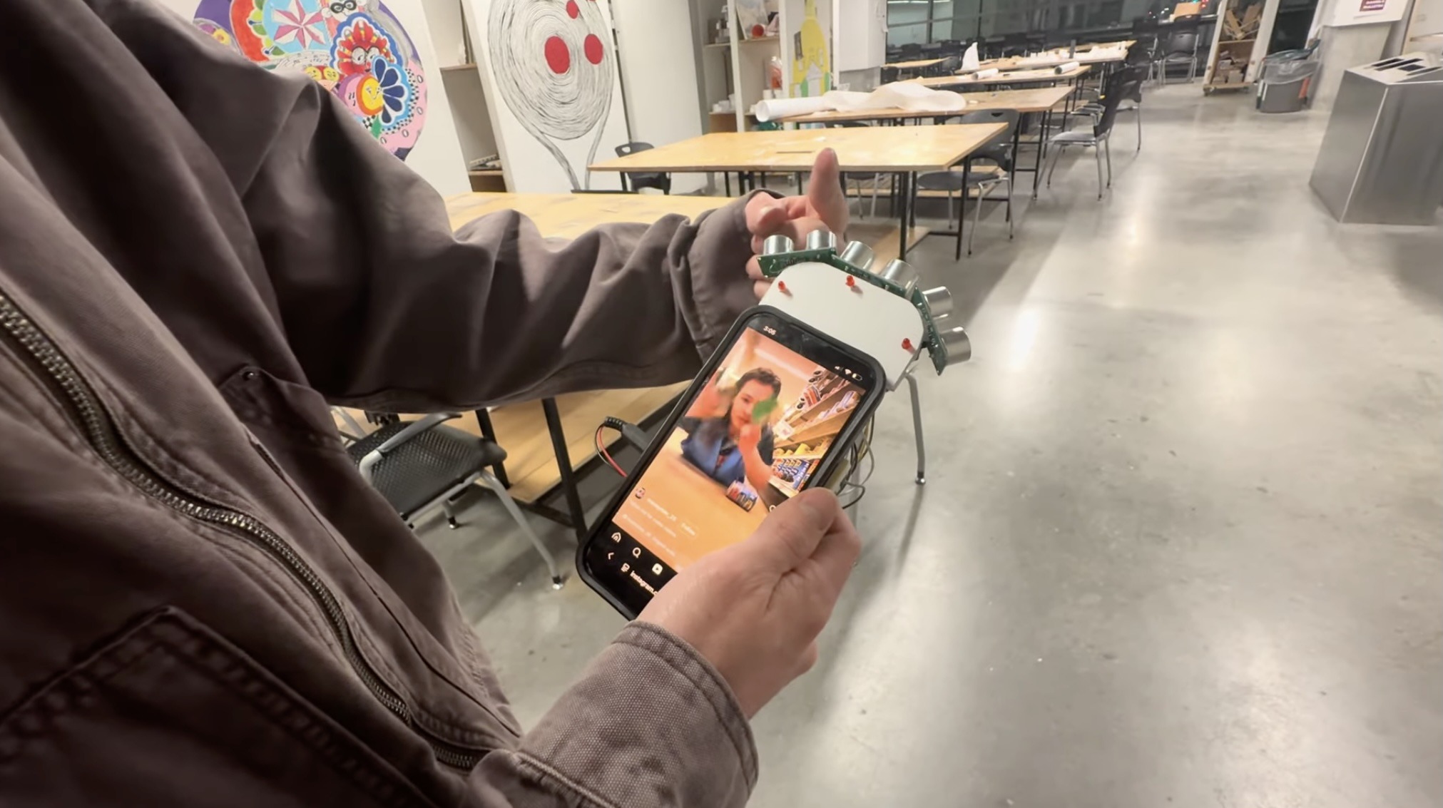 Doomscroll without walking into poles with this handy device