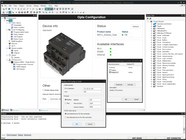 Opta Core Software New PLC IDE version 1.1.0 brings remote lifecycle management to Opta ...