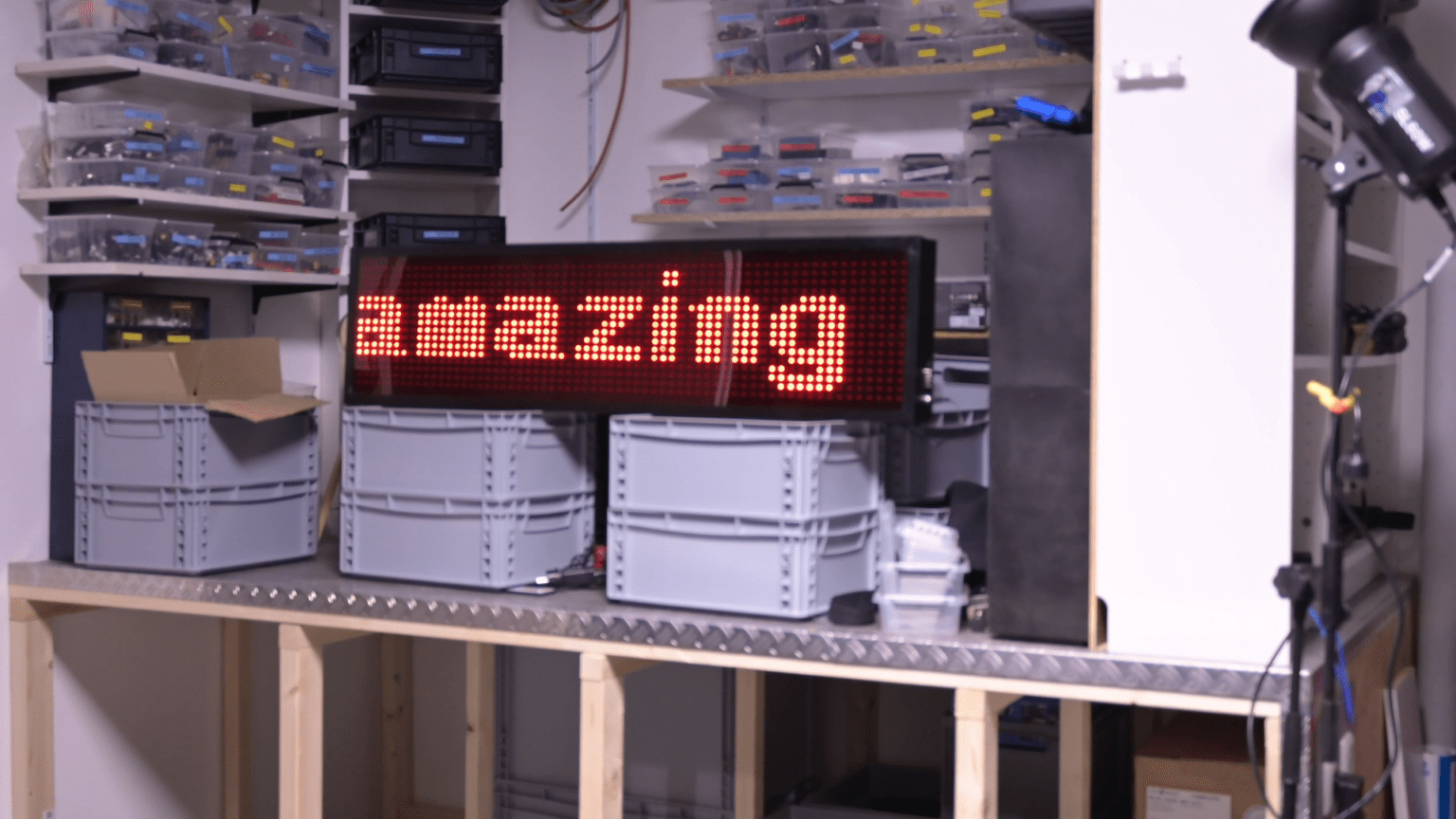 An Arduino gives this quirky old LED sign a new life as a smart display ...