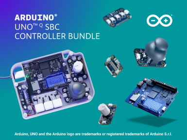 Build your own physical interface with the new Arduino® UNO™ Q SBC Controller Bundle